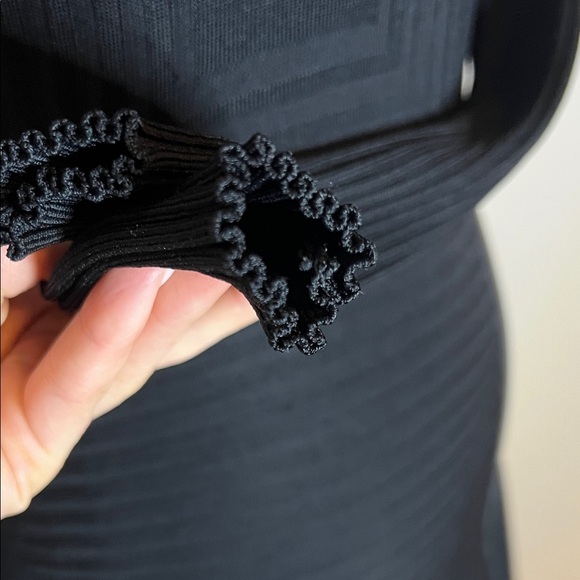 H&M | Women’s Size S Elegant Black Long Sleeve Midi Dress - Picture 3 of 9